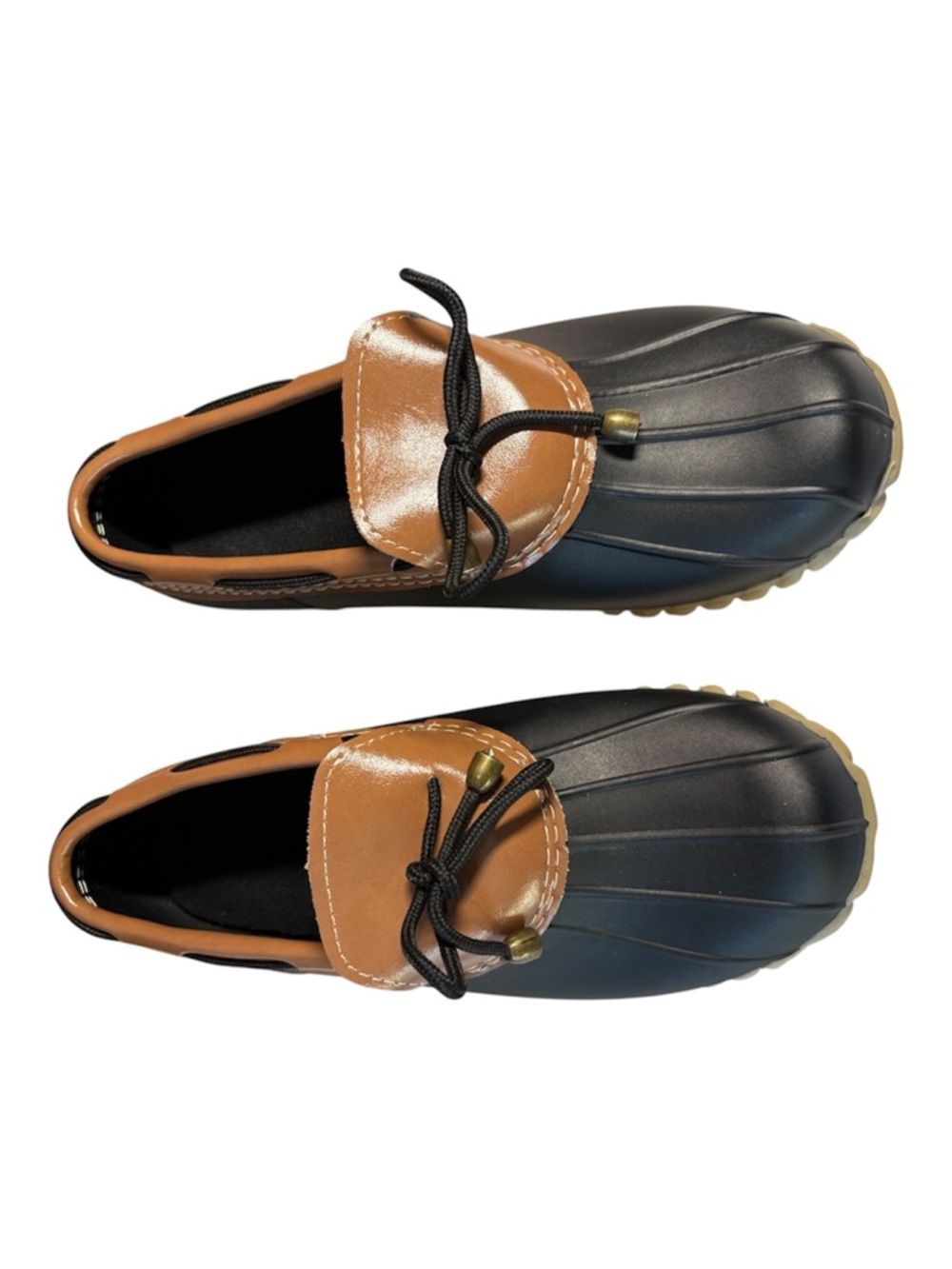 Waterproof Loafer Duck Shoes. Size 6. Black and brown. - Picture 5 of 11